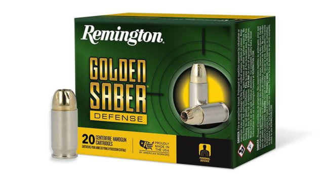 Remington Golden Saber Handgun Ammo .380 ACP 102 gr BJHP 25/box GS380B - Remington