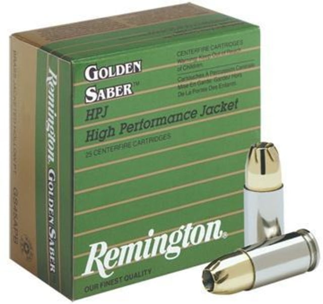 Remington Golden Saber Handgun Ammo .45 ACP 185 gr BJHP 25/box GS45APA - Remington