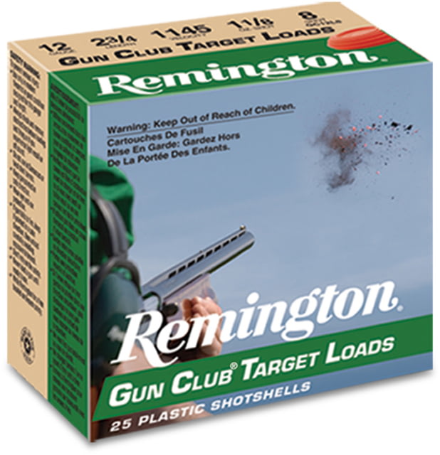 ington Gun Club Target Loads 12 Gauge 1 1/8oz 2.75in 1145 Ft/s #7.5 Centerfire Shotgun 25 Rounds Ammo