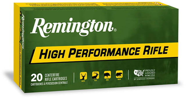 Remington High Performance Rifle .17 25 Grain Hollow Point Centerfire Rifle Ammo 20 Rounds - Remington