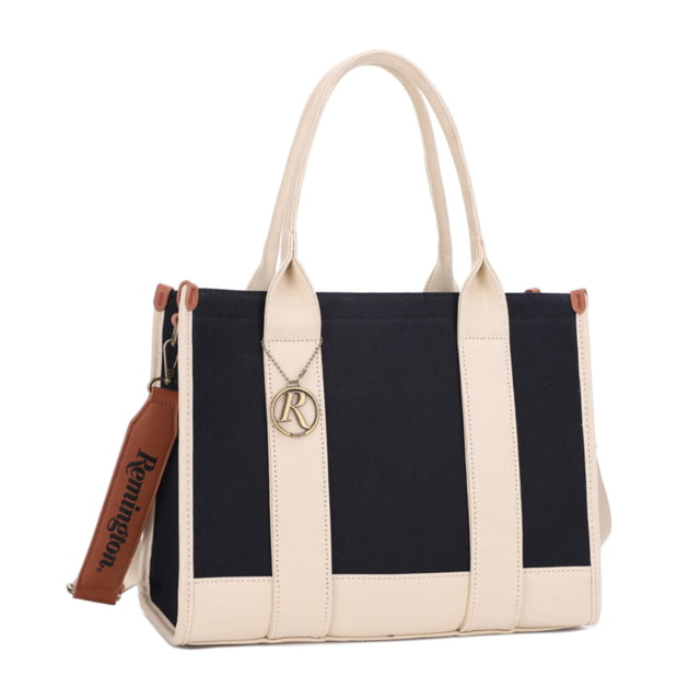 Remington Huntsville Canvas CCW Tote Bag Black/Beige  BK/BG - Remington