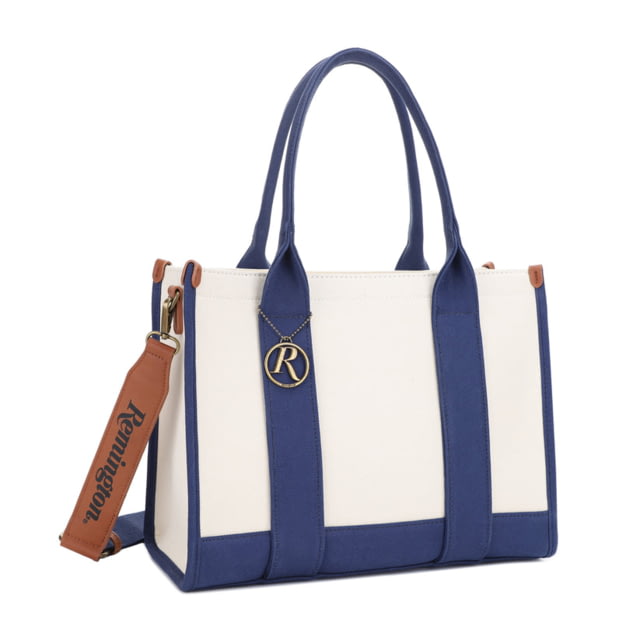 Remington Huntsville Canvas CCW Tote Bag Bone/Navy  BON/NV - Remington