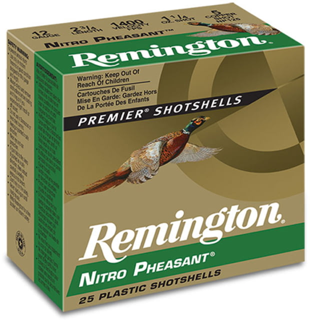 ington Nitro Pheasant Loads 20 Gauge 1 Oz 2.75in 1300 Ft/s #6 Centerfire Shotgun 25 Rounds Ammo