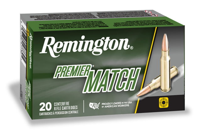 ington Premier Match .308 Winchester 168 Grain Sierra MatchKing Boat-Tail Hollow Point Centerfire Rifle 20 Rounds Ammo