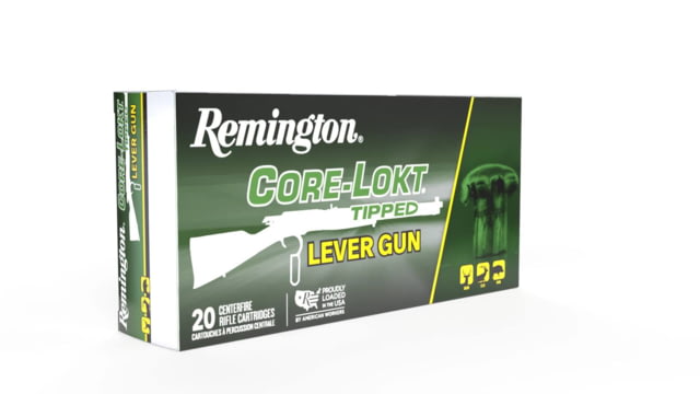 ington 444 Marlin 280 Grain Core-Lokt Tipped Brass Rifle 20 Rounds Ammo