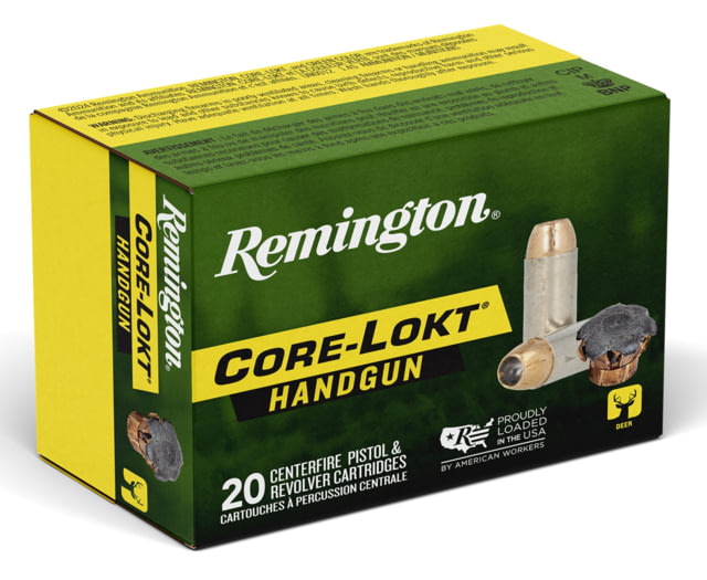 ington 45 Colt 237 Grain Core-Lokt Brass Rifle 20 Rounds Ammo