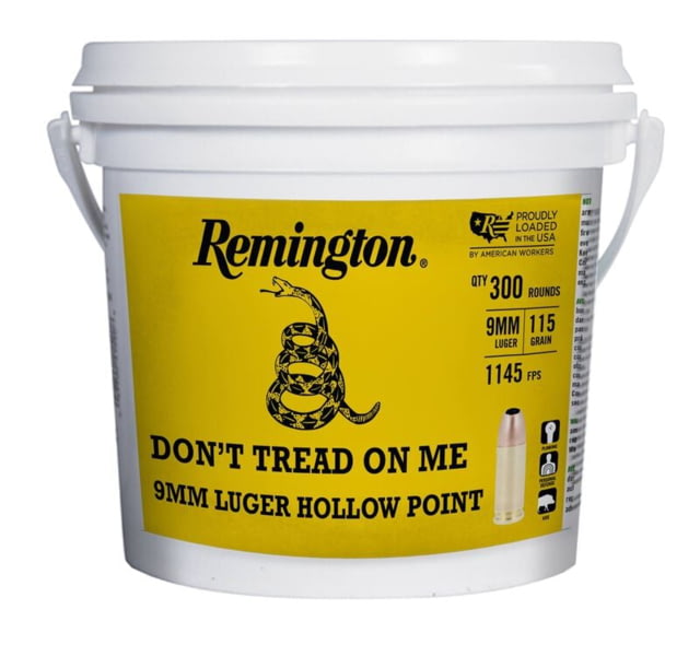 Remington UMC 9mm Luger 115 Grain JHP Brass Pistol Ammo 250 Rounds