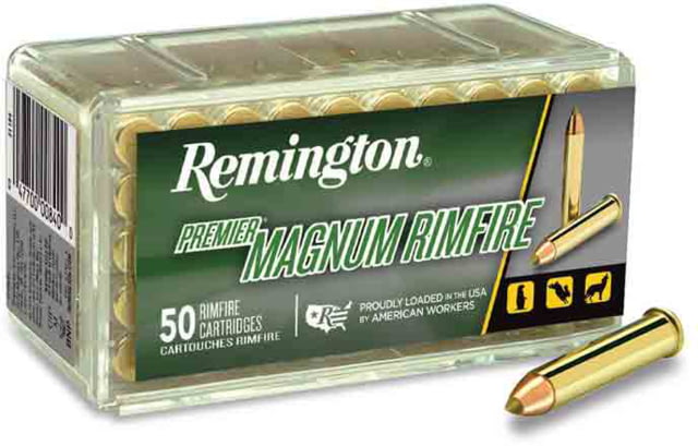 ington Premier Rimfire .22 Winchester Magnum Rimfire 33 Grain AccuTip-V Brass Cased Rimfire 50 Rounds Ammo