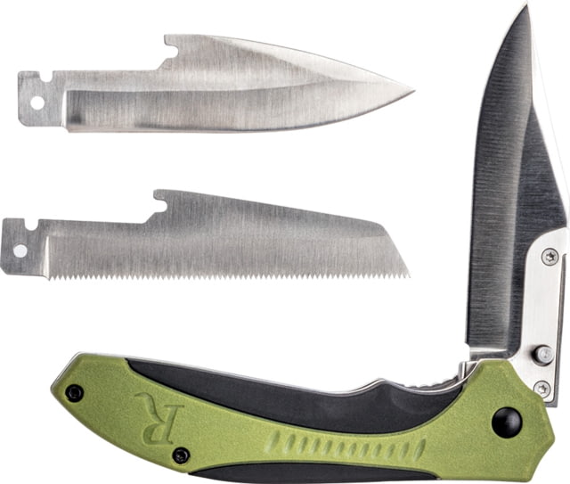 Remington RXB Liner Lock 4.5in Folding Knife OD Green/Black Molded Handle - Remington