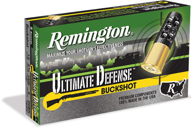 ington Ultimate Defense Shotshell 20 Gauge 17 Pellet 2.75in #3 Buck Centerfire Shotgun Buckshot 5 Rounds Ammo