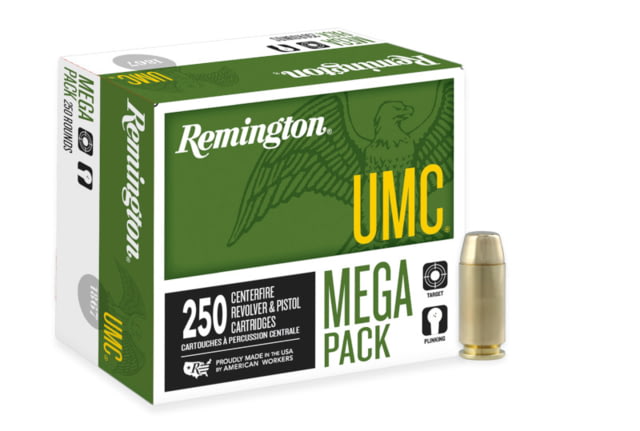 ington UMC .40 S&W 180 Grain Full Metal Jacket Centerfire Pistol 250 Rounds Ammo