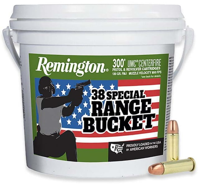 ington UMC .38 Special 130 Grain Full Metal Jacket Centerfire Pistol 300 Rounds Ammo