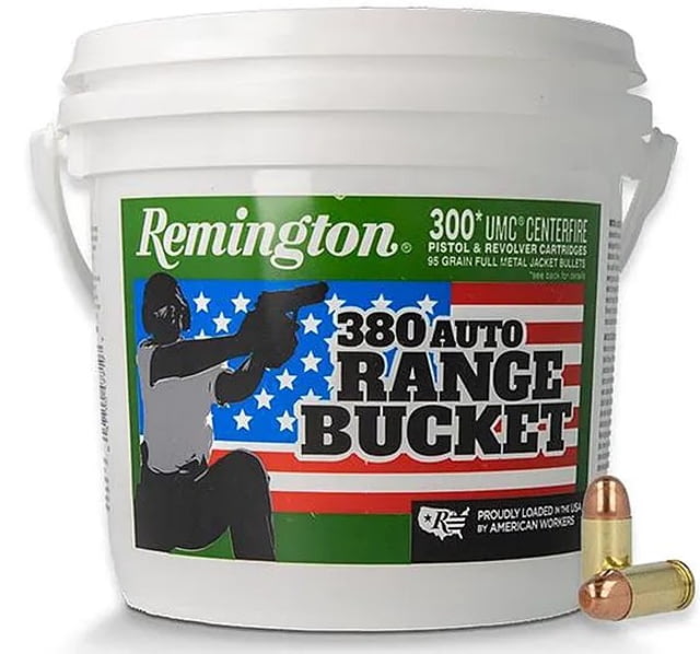 Remington UMC .380 ACP 95 Grain Full Metal Jacket Centerfire Pistol Ammo 300 Round ington UMC .380 ACP 95 Grain Full Metal Jacket Centerfire Pistol 300 Round Ammo