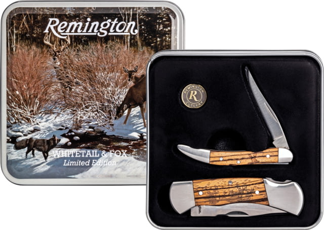 Remington Whitetail and Fox Collector Set Folding Blade Stainless Steel - Remington
