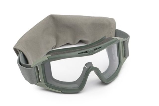 Revision Eyewear Desert Locust Goggles Basic Kit - Clear Lens Foliage Green Frame - Revision