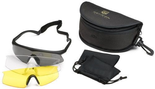 Revision Sawfly Ballistic Eyeshield Deluxe Kit - Regular Black Frame - Revision