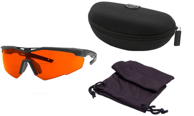 Revision FT-2 Shooting Glasses Black Frame Black Lens Large - Revision