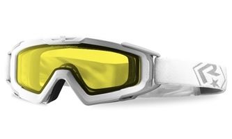 Revision Snowhawk Basic Goggle System w/ Yellow High-Contrast Lens White Frame