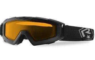 Revision Snowhawk Basic Goggle System w/ Vermillion High-Contrast Lens Black Frame