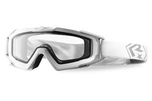 Revision Snowhawk Basic Goggle System w/ Clear Lens White Frame - Revision