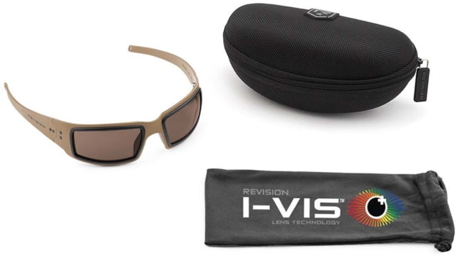 Revision Speed Demon Sunglasses Basic Kits Cerakote Coyote Brown Frame Aros Lens - Revision