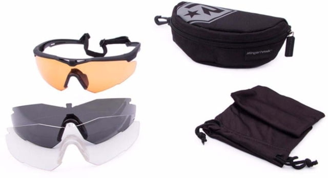 Revision Stingerhawk Eyewear System Deluxe Shooter's Kit Shooting Glasses Large - Revision