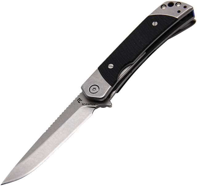 Revo Duo Linerlock Drop Point Black - Revo Knives