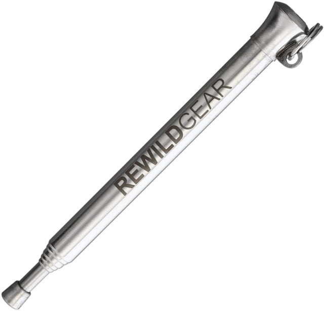 Rewild Gear Firelight Bellows 5in Collapsed. 21in Extended. 0.4in Diameter Stainless Construction - Rewild Gear
