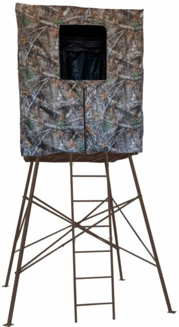 Rhino Blinds 10ft Guard Tower Quadpod Platform Black/Steel - Rhino Blinds