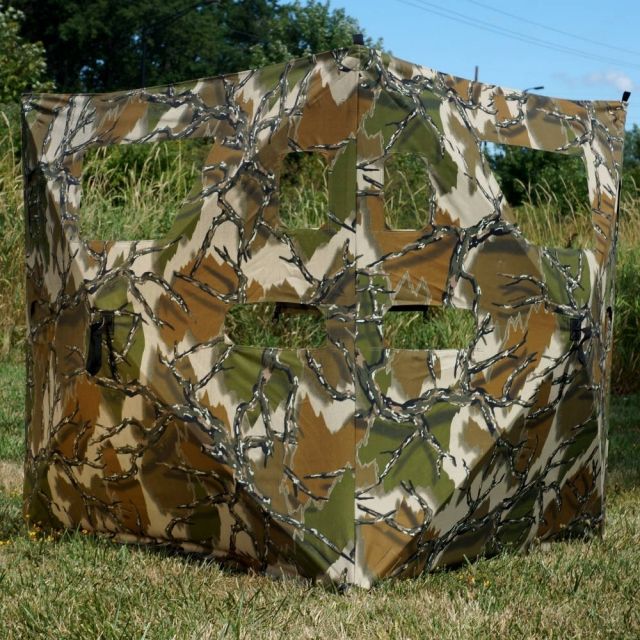 Rhino Blinds Cut N Run 2-Panel Blind Mossy Oak Breakup Country - Rhino Blinds