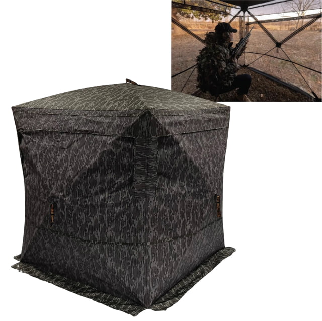 Rhino Blinds Hybrid R180 See Through Blind Mossy Oak Bottomland - Rhino Blinds