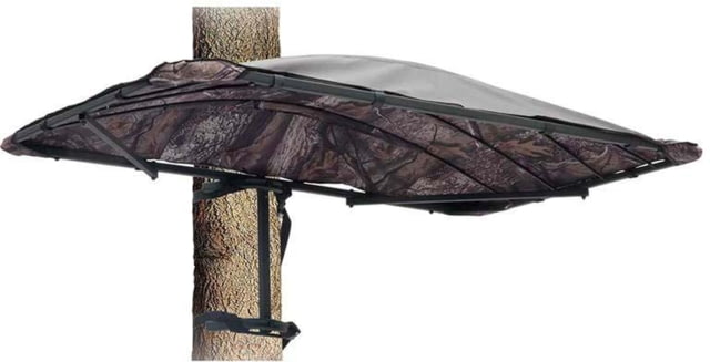 Rhino Blinds XL Universal Treestand Cover Roof Kit Black/Steel - Rhino Blinds