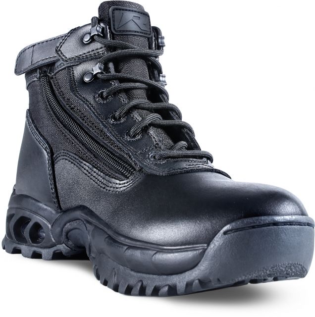 Ridge Outdoors  Mid Side Zip Boot Black 4 0 - Ridge Footwear