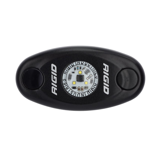 Rigid Industries A-Series Black High Power LED Light Single Red