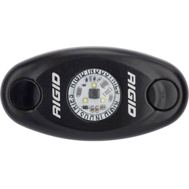Rigid Industries A-Series Black Low Power LED Light, Single, Cool White, 480033