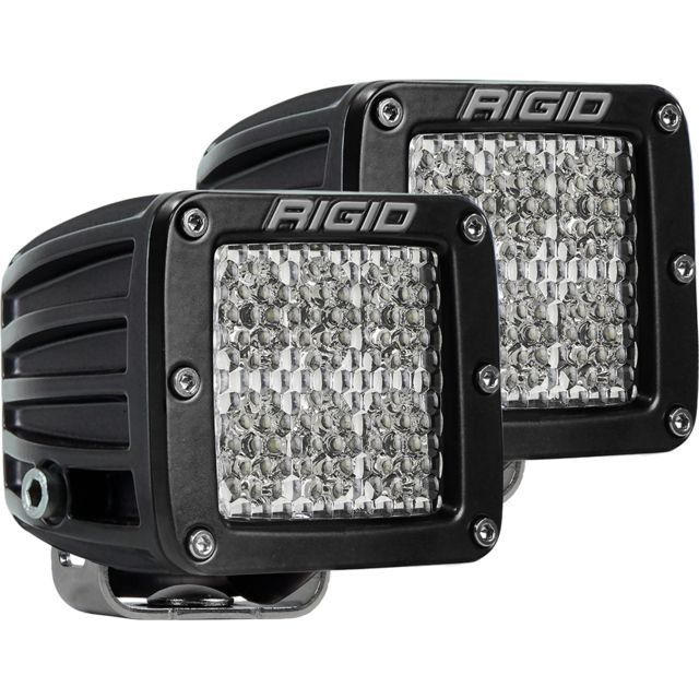 Rigid Industries D-Series PRO 4752 Lumens LED Specter-Diffused Light Pair Black
