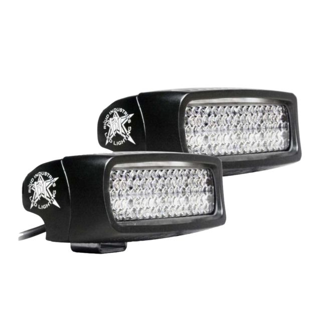 Rigid Industries SR-Q PRO Back Up Light Surface Mount Diffused Kit, Pair, Black, 980023