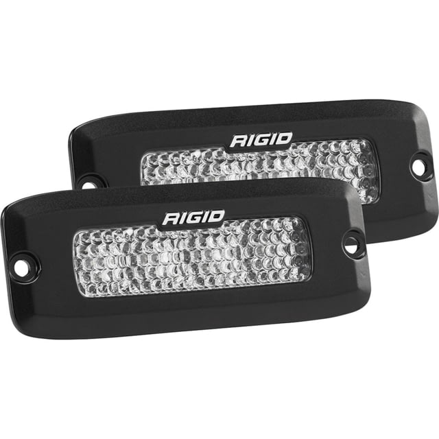 Rigid Industries SR-Q Series PRO Spot Diffused LED Flush Mount Light Pair Black