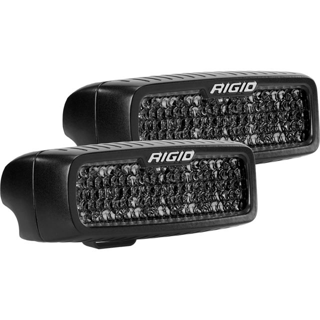 Rigid Industries SR-Q Series PRO Spot Diffused Midnight Surface Mount Light, Pair, 905513BLK