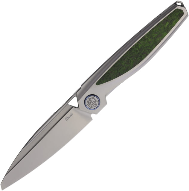 Rike Knife Baidi-S Linerlock Green CF RK - Rike Knife