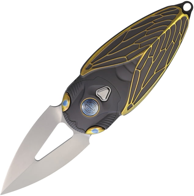 Rike Knife Cicada Button Lock Gray