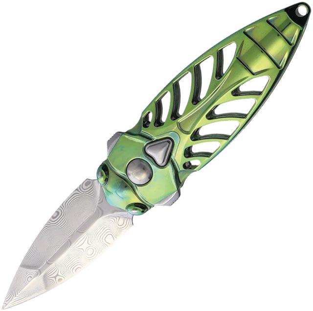 Rike Knife Mini Cicada Flipper Lock Green RKMCICADAGR - Rike Knife