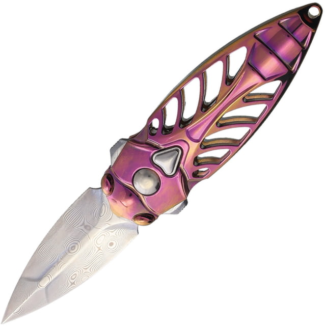 Rike Knife Mini Cicada Flipper Lock Pink RKMCICADAPI - Rike Knife