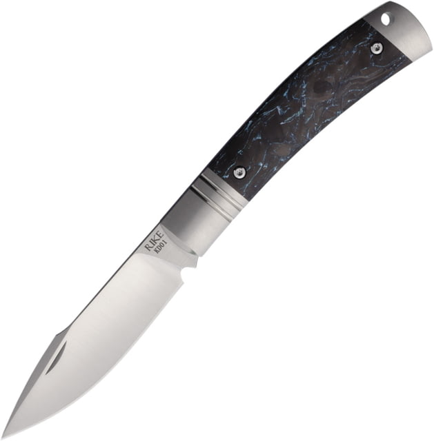 Rike Knife Slip Joint Blue Carbon Fiber - Rike Knife