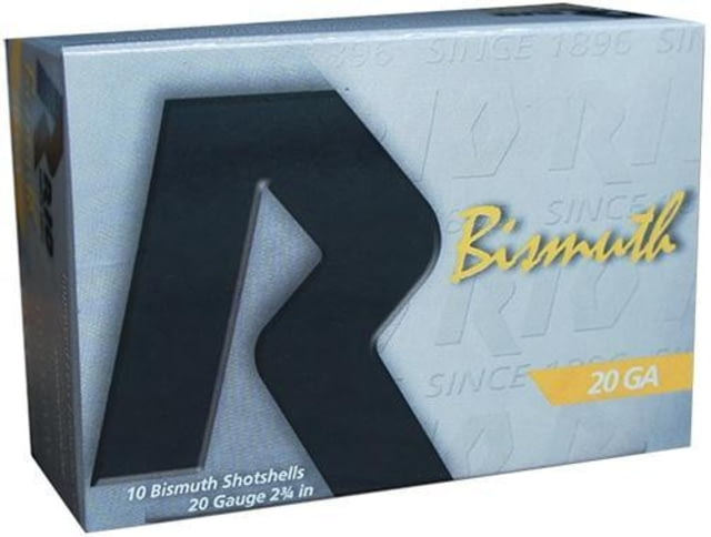 RIO Ammunition Bismuth 20 Shotshell 20 ga 2-3/4in MAX 1 oz Size 4 1250 fps 10/Box - Rio Ammunition