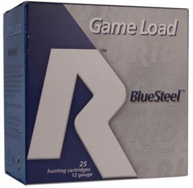 RIO Ammunition Game Load Blue Steel 12 ga 2 3/4in 1 1/8oz Size 6 25/box - Rio Ammunition
