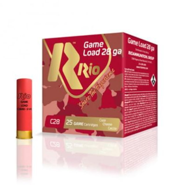 RIO Ammunition Heavy Field 28 ga 2 3/4in MAX 1 oz Size 6 1200 fps - 25/box