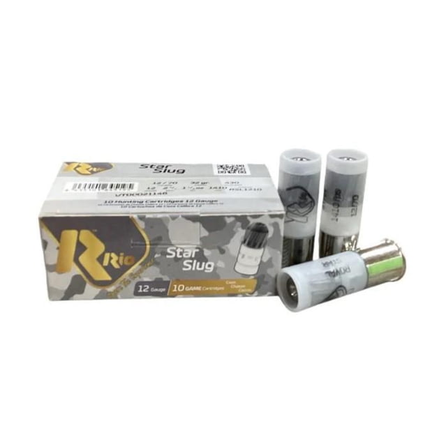 RIO Ammunition Star 12 Gauge 1 1/8oz 2.75in Slug Shotgun Ammo 10 Rounds
