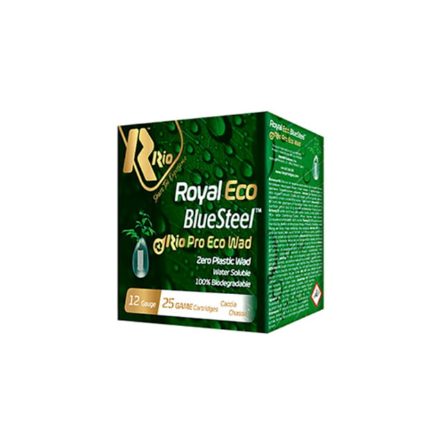 RIO AMMUNITION ROYAL 28 ECO BLUESTL 12GA 2-3/4 6 25/BX - Rio Ammunition