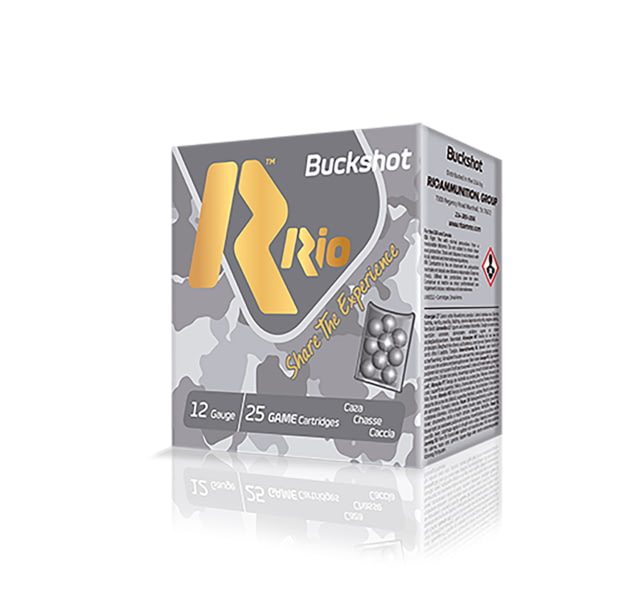  Ammunition Royal Buck 12 Gauge 9 Pellets 2.75 Buckshot 25 Rounds Ammo